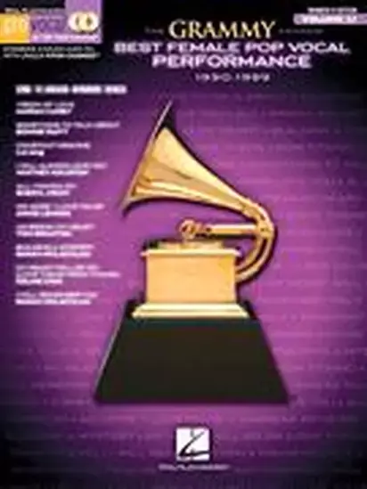 Hal Leonard 00740446 Pro Vocal Women's Edition Volume 57:The Grammy Awards Best Female Pop Vocal Performance 1990-1999