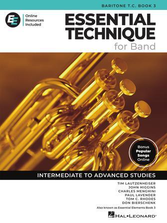 Hal Leonard 00870348 Essential Technique for Band Book 3 Baritone TC : 2025 Edition