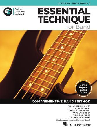 Hal Leonard 00870350 Essential Technique for Band Book 3 Electric Bass : 2025 Edition