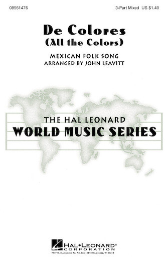 Hal Leonard 08551477 De Colores (All the Colors) for 2-Part Choir