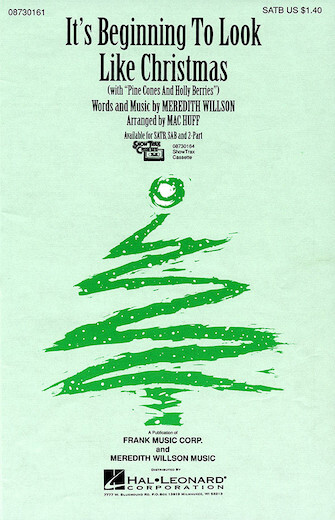 Hal Leonard 08730163 It's Beginning To Look Like Christmas for 2-Part Choir