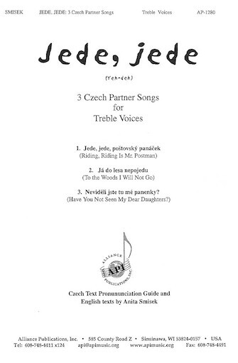 Hal Leonard 08771655 Jede, Jede/riding, Riding - 3 Partner Songs for Treble Voices