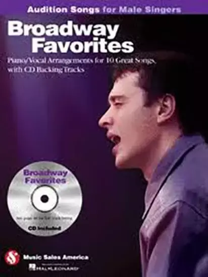 Hal Leonard 14033430 Audition Songs for Male Singers: Broadway Favorites w/CD