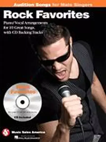 Hal Leonard 14036220 Audition Songs for Male Singers: Rock Favorites w/CD