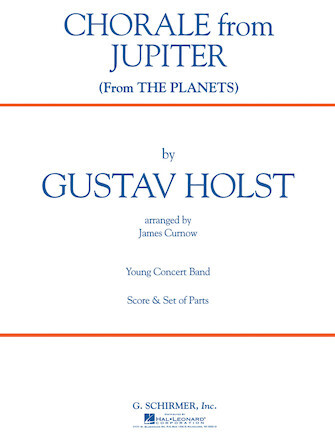 Hal Leonard 50481491 Chorale from Jupiter (from The Planets) Score Only for Young Concert Band