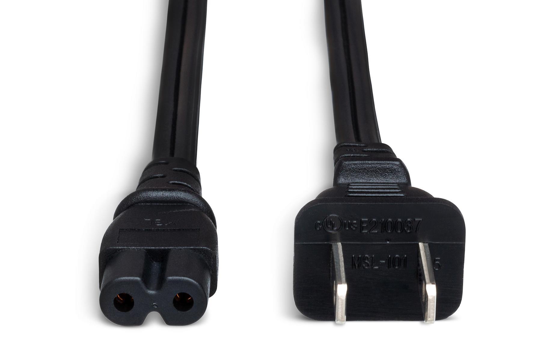 Hosa PWP-426 IEC C7 to NEMA 1-15P 8ft Power Cord