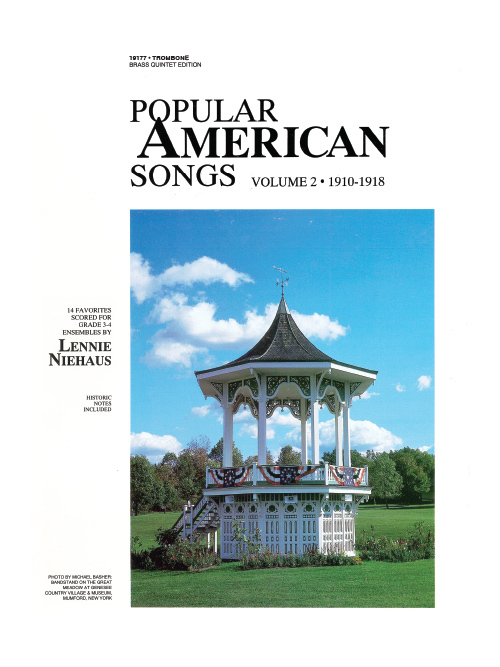 Kendor 19177 Popular American Songs, Volume 2 Trombone Book for Brass Quintet