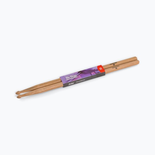 On-Stage HW5A 5A Wood Tip Drumsicks