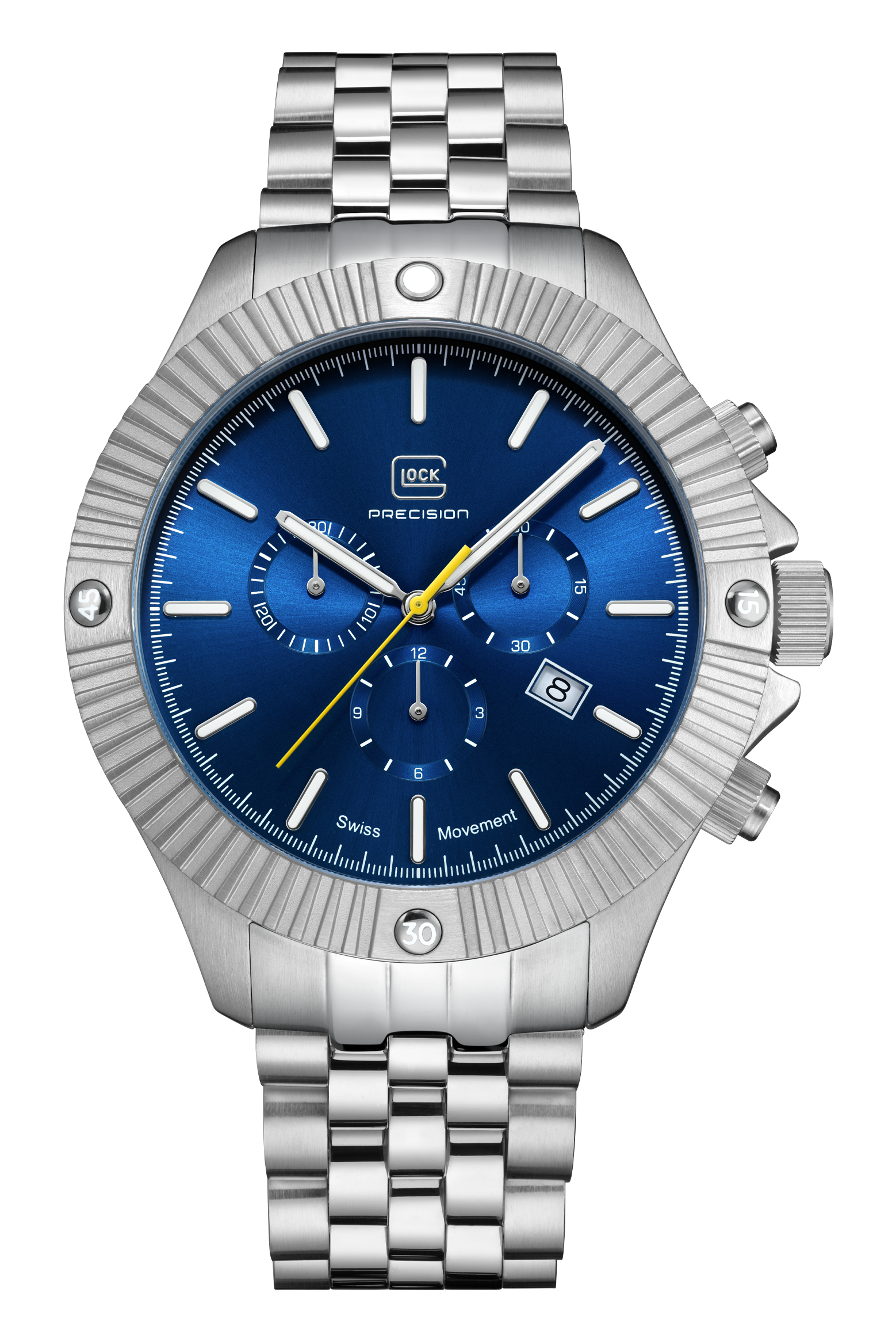 20 ATM WATER RESISTANCE  SWISS MOVEMENT  CHRONOGRAPH  SAPPHIRE CRYSTAL  ROTATING BEZEL  SWISS SUPER-LUMINOVA®