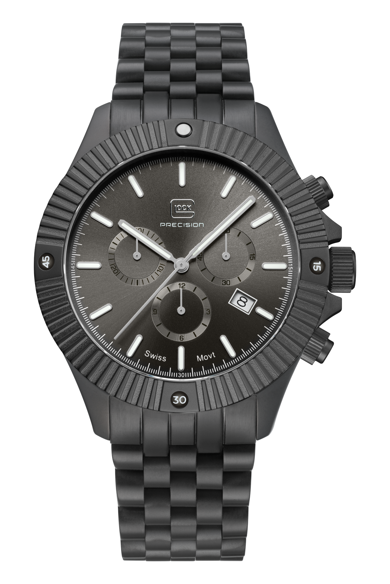 20 ATM WATER RESISTANCE,  SWISS MOVEMENT,  CHRONOGRAPH,  SAPPHIRE CRYSTAL,  ROTATING BEZEL,  SWISS SUPER-LUMINOVA®