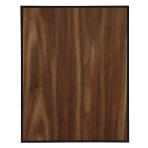 4 1/4 x 6 Value Walnut Finish Plaque with 45 Degree Bevel Black Edge