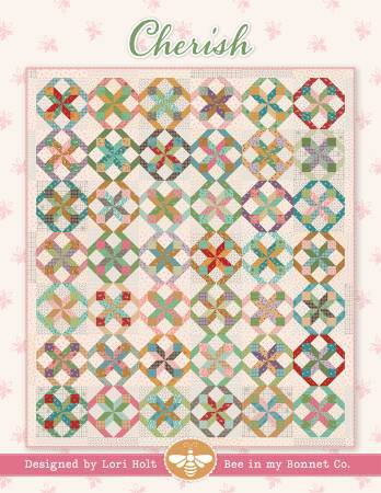 Cherish Quilt Kit 76.5 x 88.5 Featuring Gentler Times Collection by Lori Holt for Riley Blake Designs