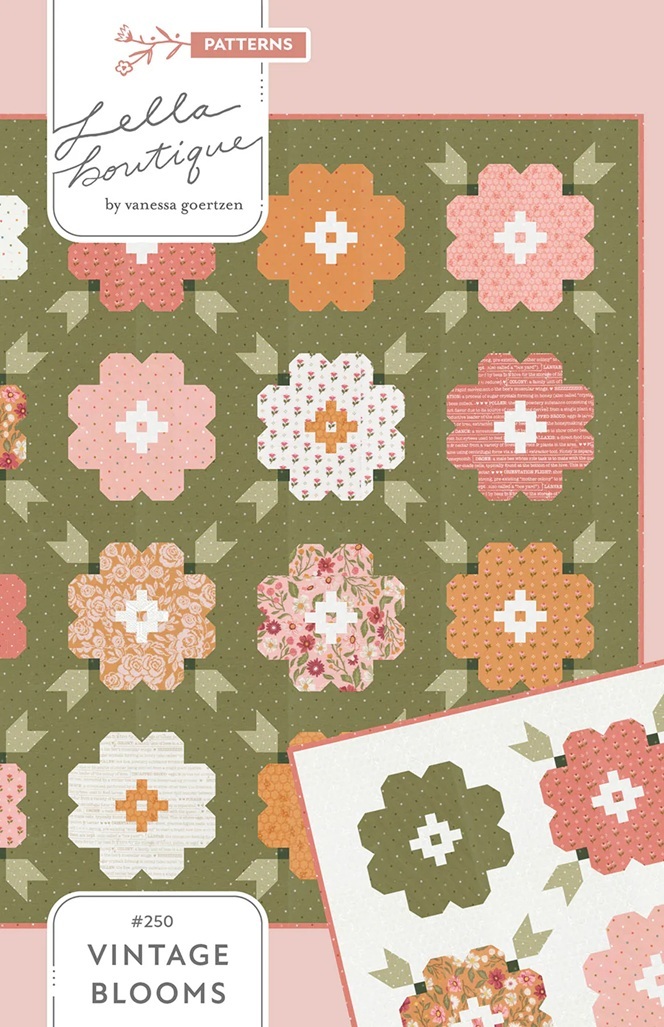Vintage Blooms Quilt Pattern by Lella Boutique