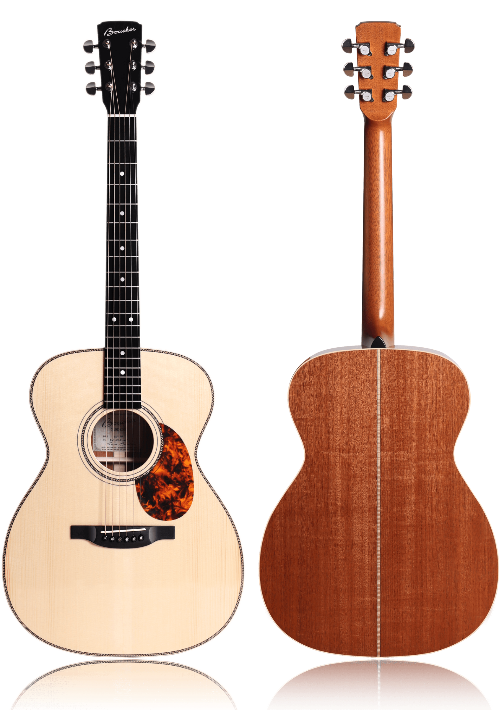 Boucher SG-41-IV Studio Goose OM Hybrid Mahogany with Intimate/Vintage Pack