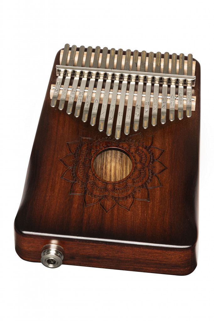 Stagg KALI-PRO17E-MA 17-Key Acoustic Electric Kalimba, Mahogany