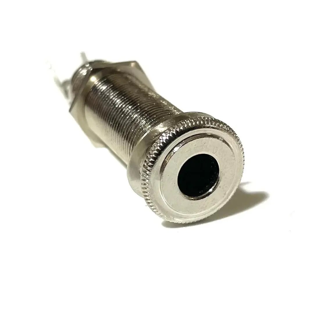 Allparts EP-0152-000 Switchcraft Stereo 1/4 in. Nickel Panel Jack Stereo Jack