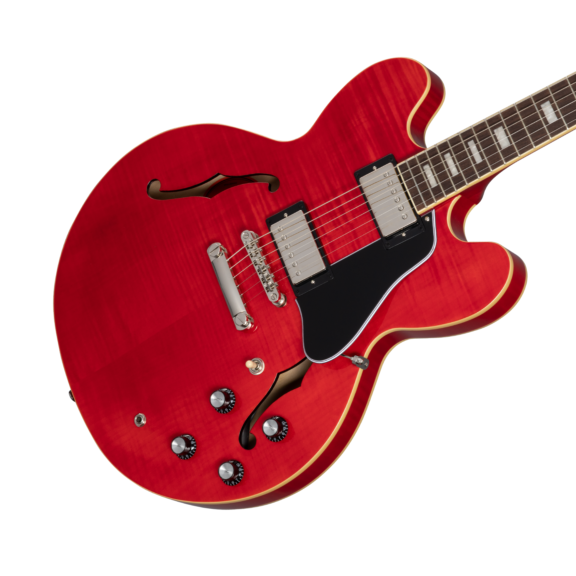 ギター Epiphone ES335 Cherry Epiphone 1962 ES-335 Reissue Electric Guitar With Hardshell