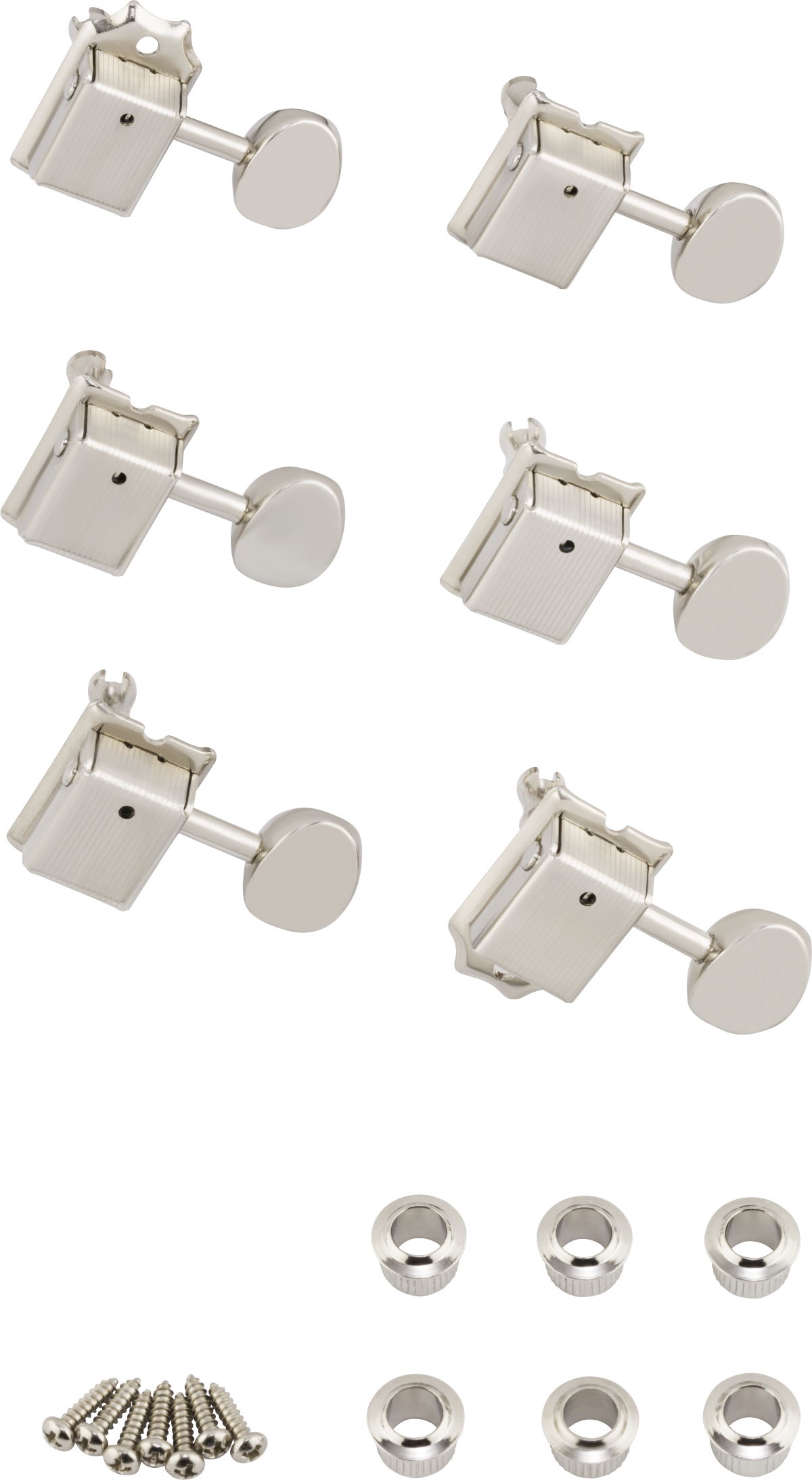 Fender 0047912049 Vintage-style Guitar Tuning Machine Set - Nickel