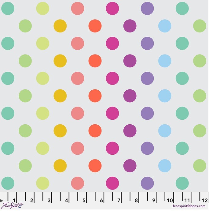 Tula Pink||Disco Poms||Whisper||True Colors Graywork