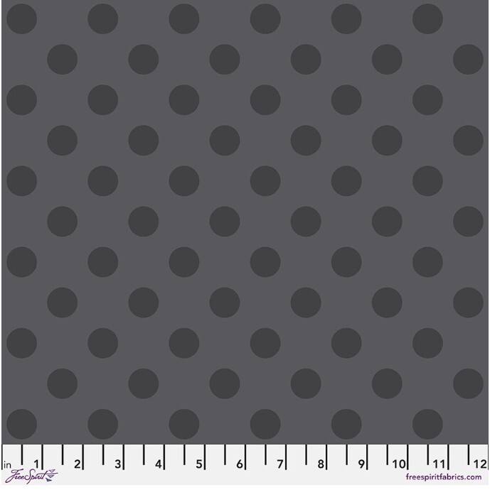 Tula Pink||Pom Pom||Carbon||True Colors Graywork