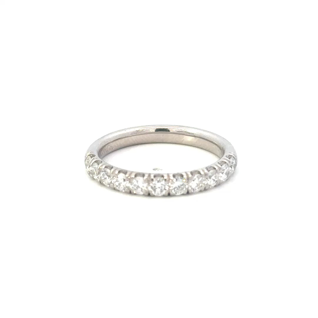 0.75cttw Diamond Half Eternity Band | Diamond Half Eternity Ring | Diamond Half Eternity | 14k WG