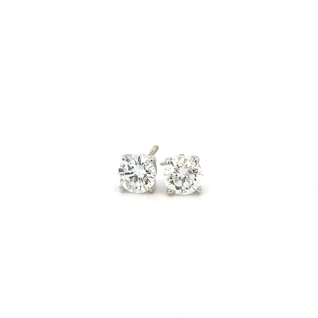 1.03cttw Lab Diamond Stud Earrings | 4 Prong Diamond Stud Earrings | Diamond Stud Earrings