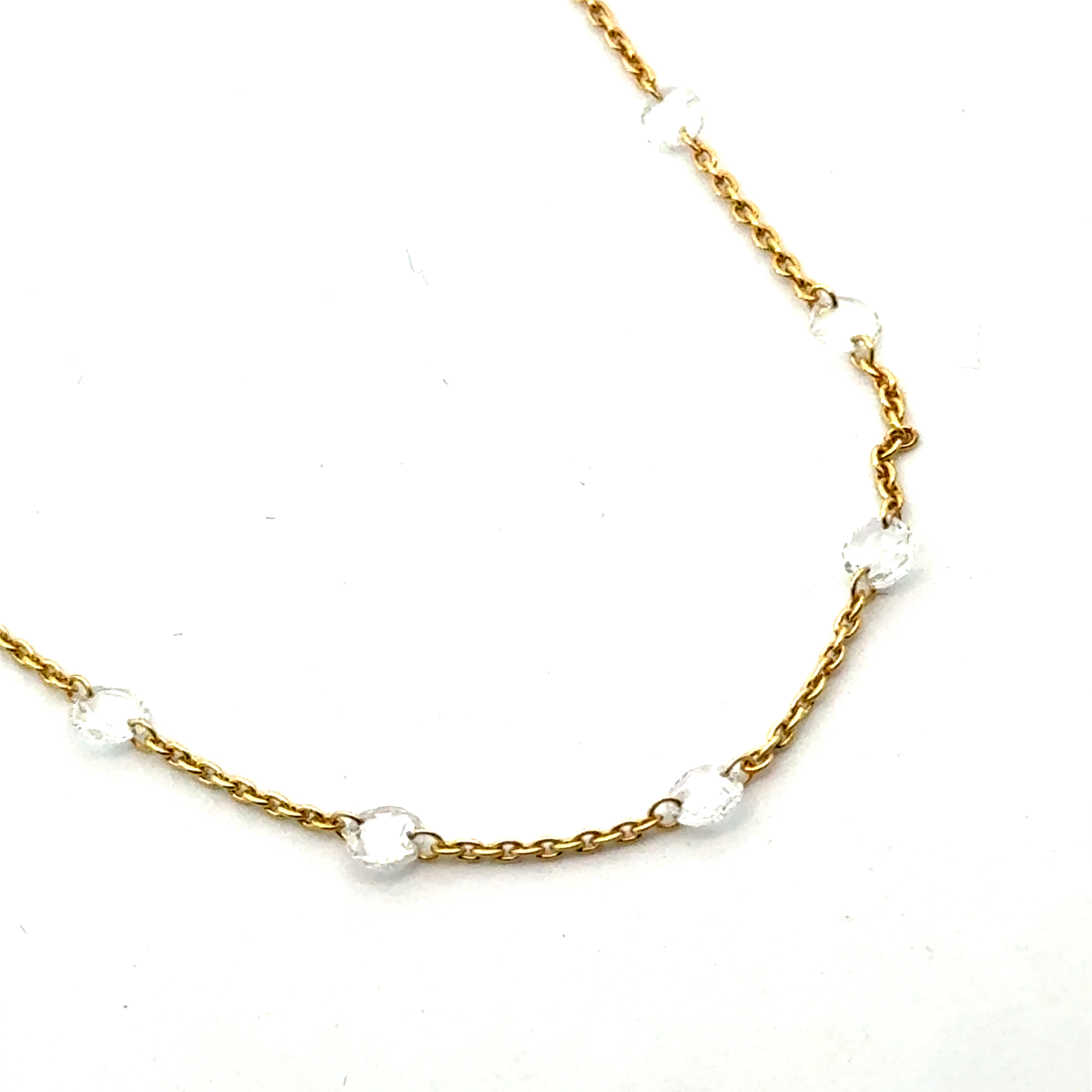 2.09cttw Diamond Necklace | Diamond By the Yard Necklace | Diamond Necklace By the Yard