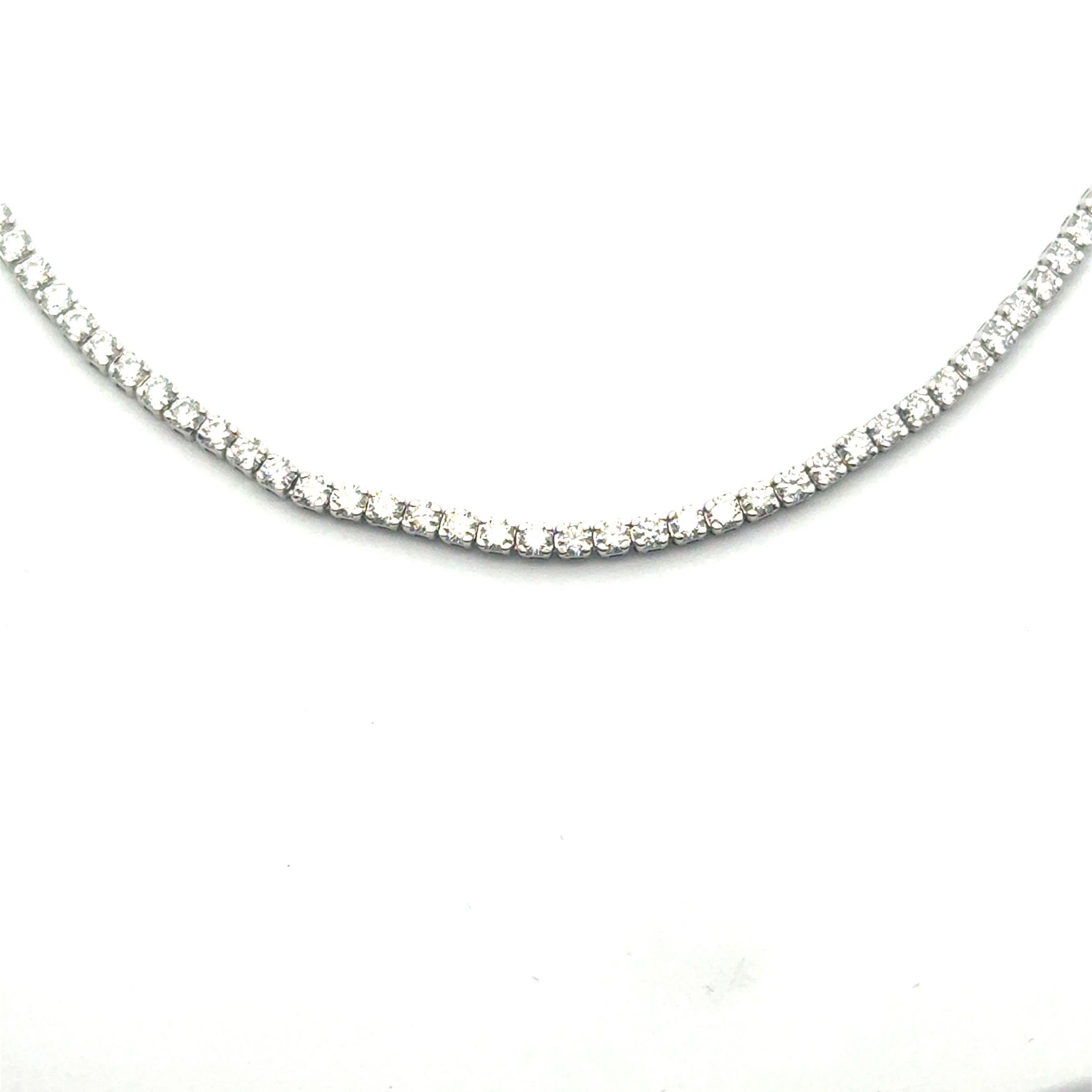 2.56cttw Tennis Diamond Necklace | Lab Diamond Tennis Necklace | Tennis Necklaces for Women | 14k White Gold