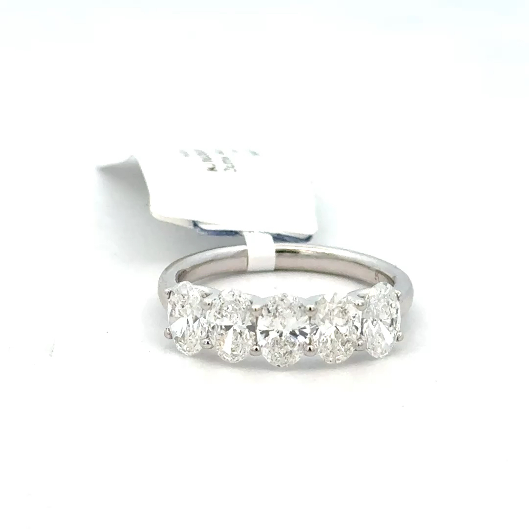 2cttw Lab Grown Diamond Ring | 5 Stone Diamond Ring | 5 Diamond Ring | 5 Stone Ring
