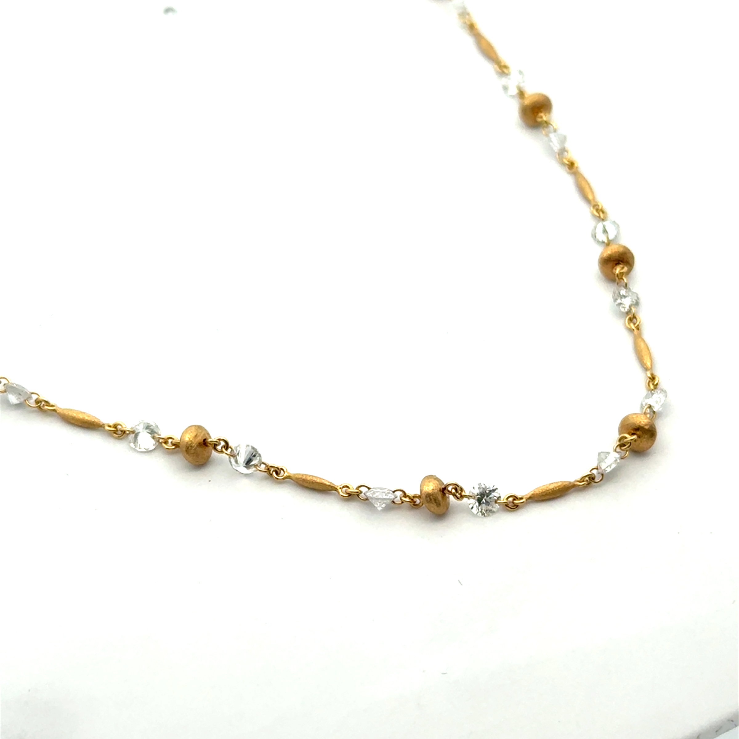 3.33cttw Gold and Diamond Necklace | Gold and Diamond Necklaces for Women | Diamond and Gold Necklace