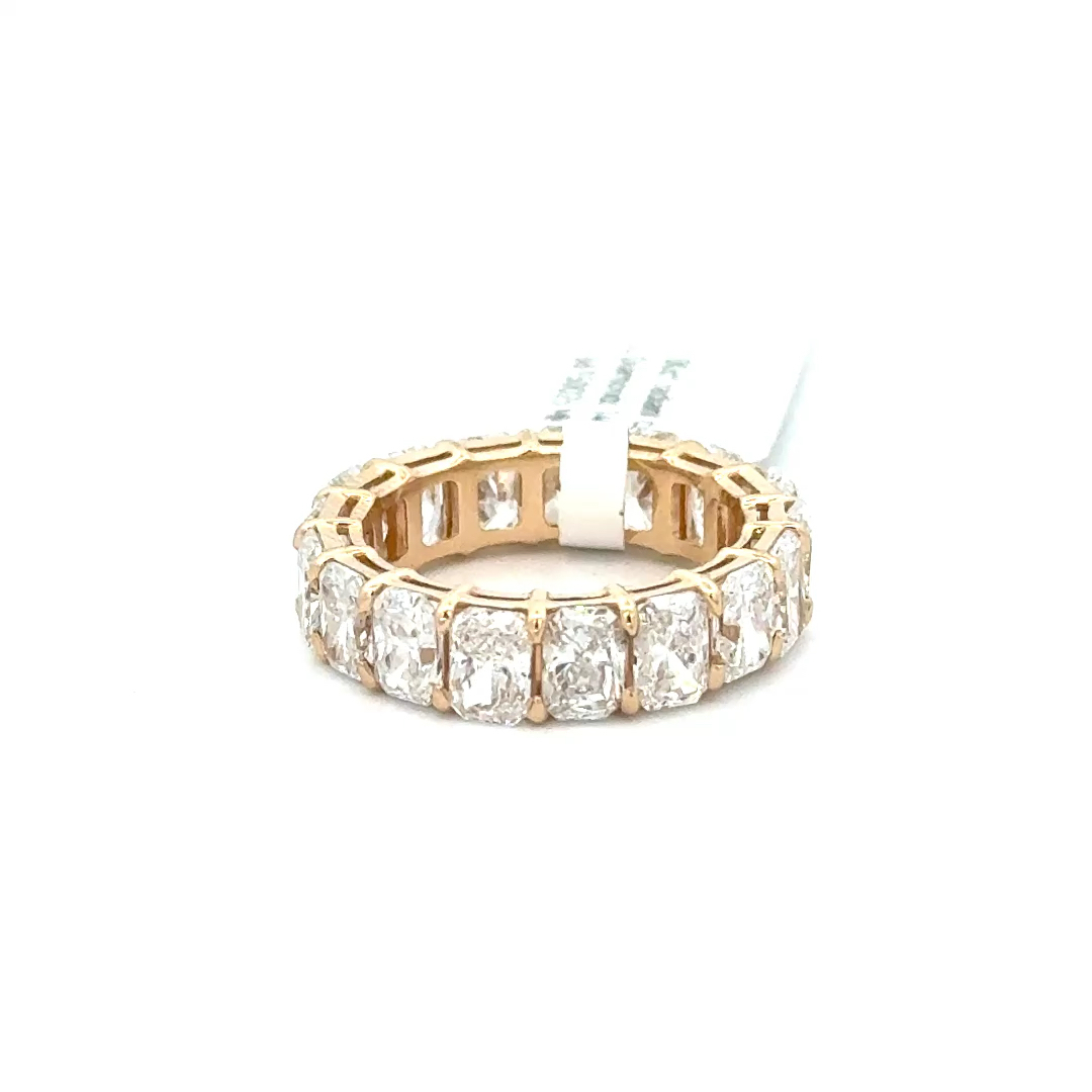 7.00cttw Radiant Cut Infinity Ring | Infinity Ring | Infinity Engagement Ring | Gold Infinity Ring
