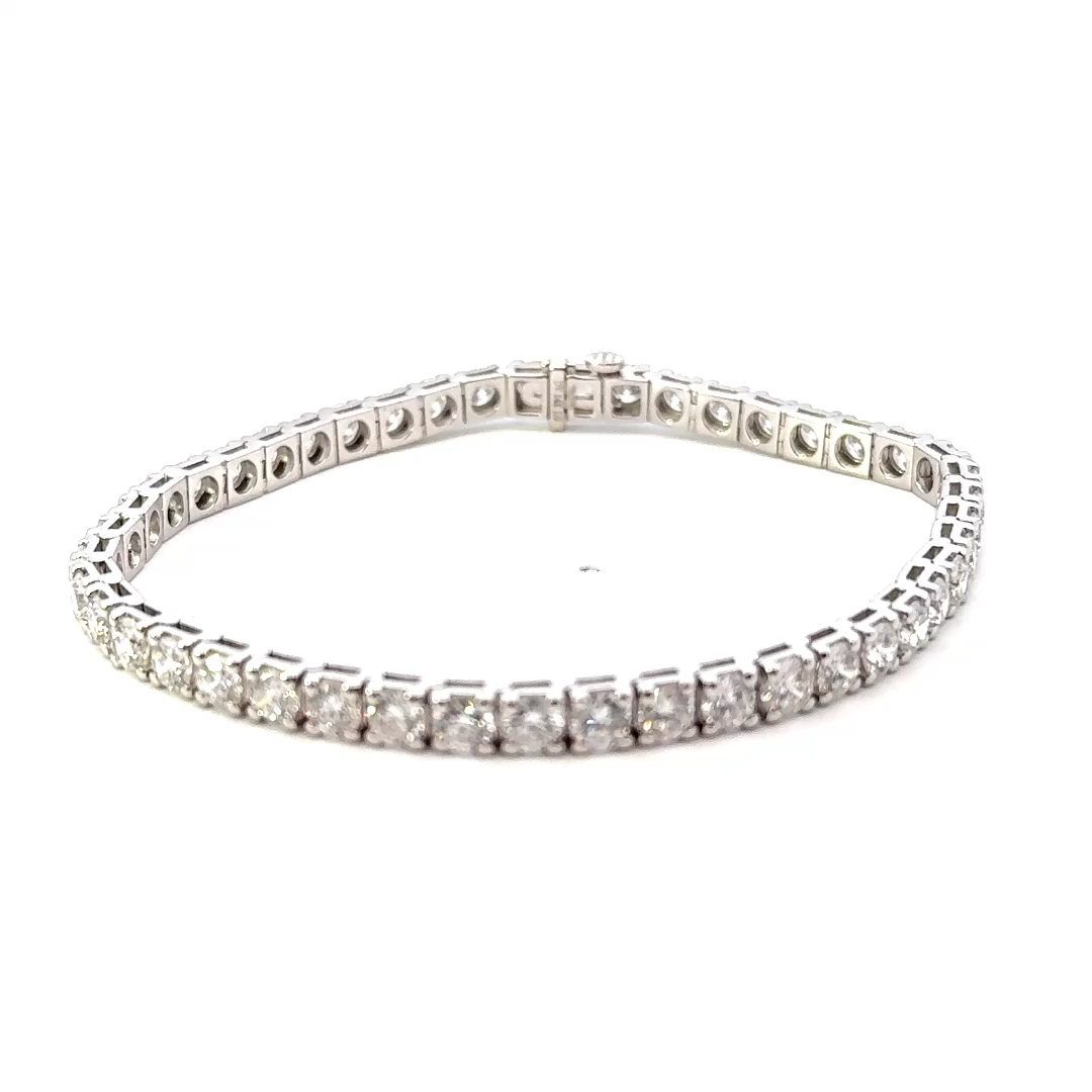 8.96cttw Diamond Tennis Bracelet Lab Grown | Lab Diamonds Tennis Bracelet | 14k White Gold