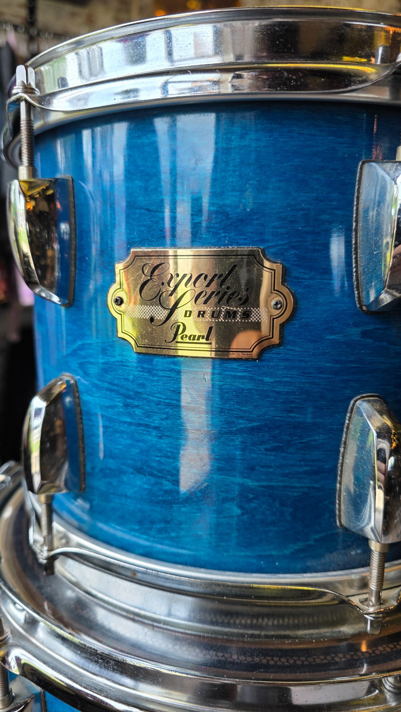 Pearl Export 4pc (22,10,12,14) kit in Blue w/ Pearl I.S.S. Mounts 