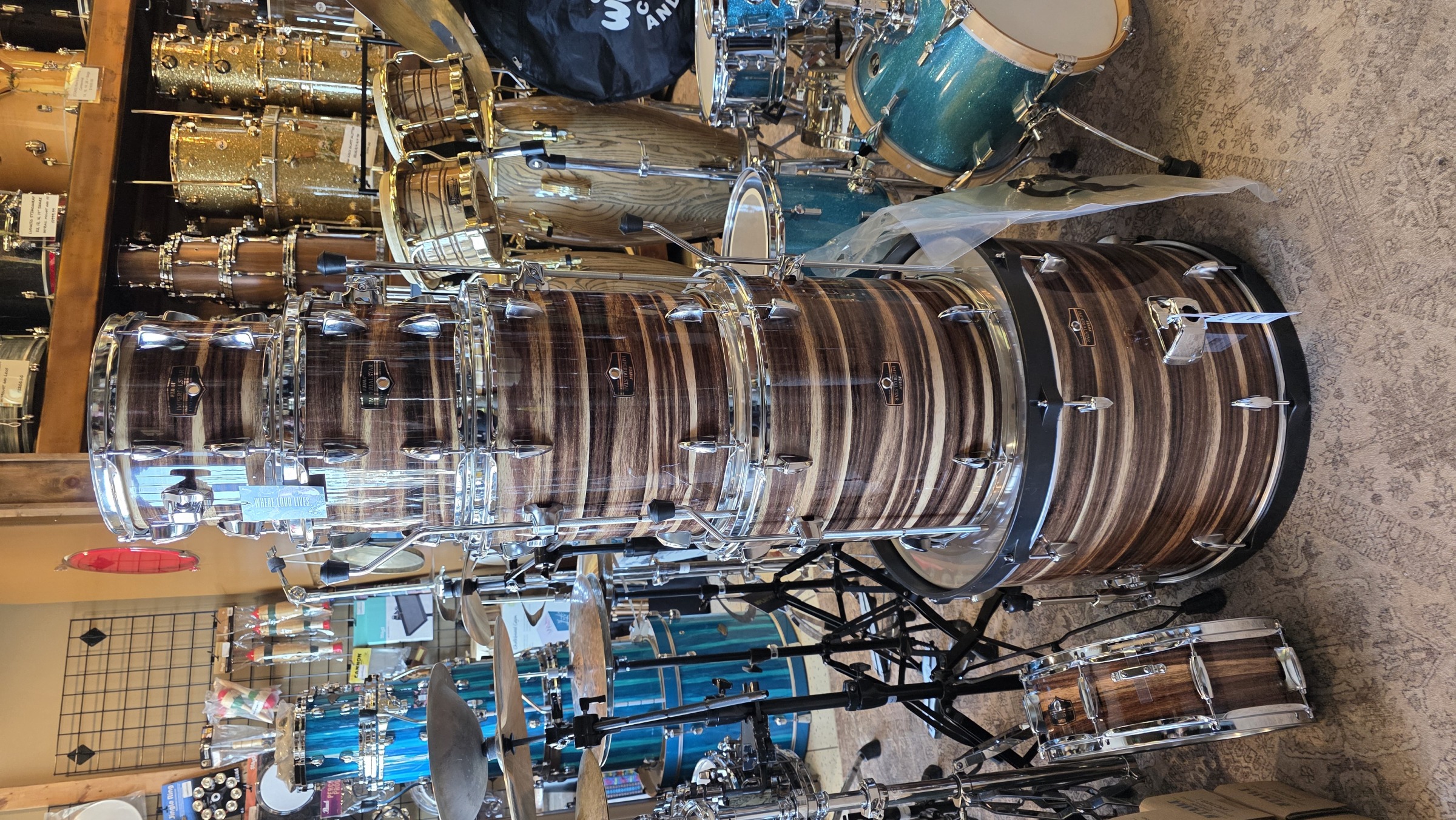 Tama Imperialstar 6pc Complete Drum Set w/ Snare & Meinl Cymbals, Coffee Teak Wrap/ IE62CCTW