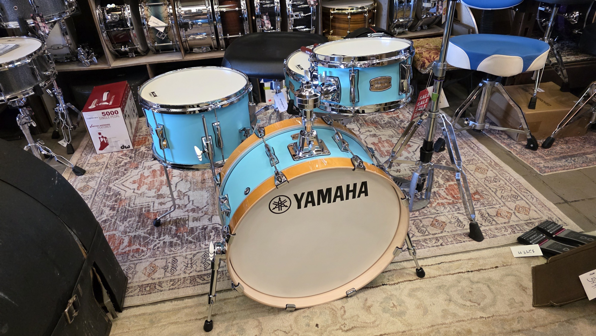 Yamaha Stage Custom Hip 4pc Birch Shell Pack - Matte Surf Green / SBP0F4HMSG