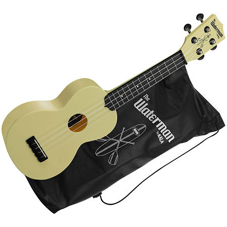 Kala KA-WMG-YL-S Waterman Starlight Yellow Glow-in-the-dark Soprano Ukulele