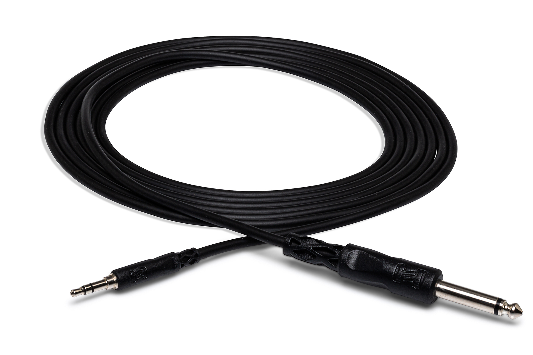 HOSA Mono Interconnect, 1/4 in TS to 3.5 mm TRS, 5 ft