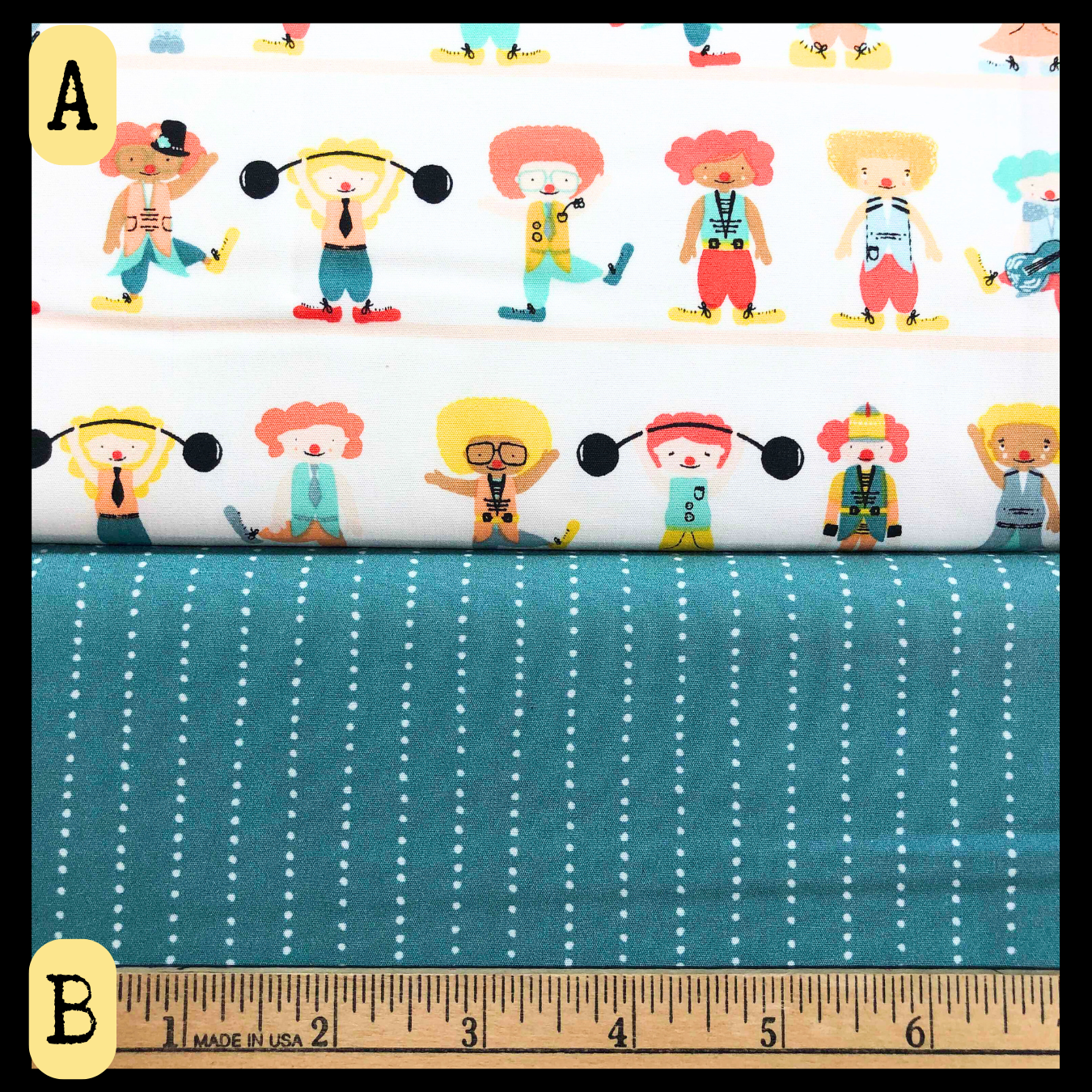 Petite Circus Collection by Alexandra Bordallo for Art Gallery Fabric, 100% Cotton