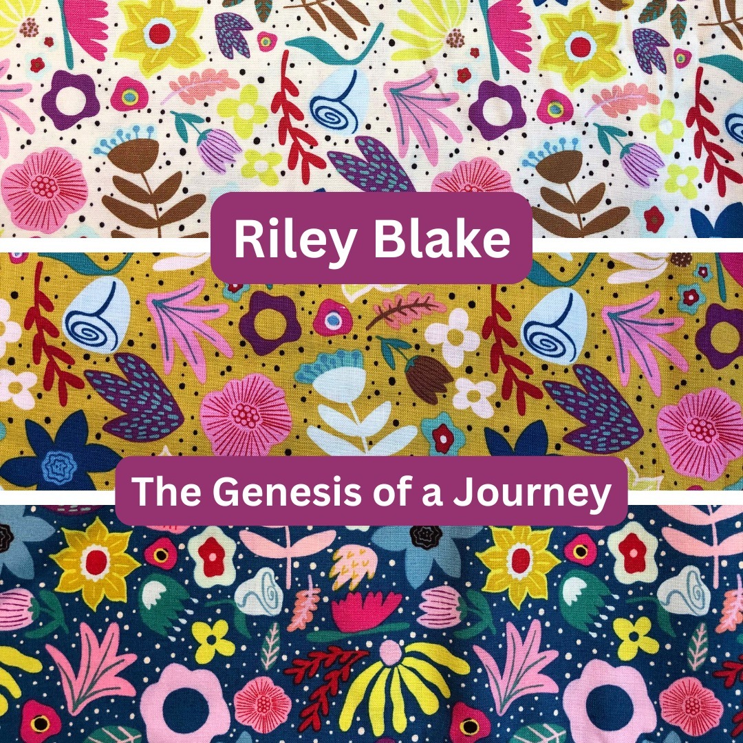 Riley Blake Genesis of a Journey, Floral Fabric by Genesis Hall, 100% Cotton Fabric