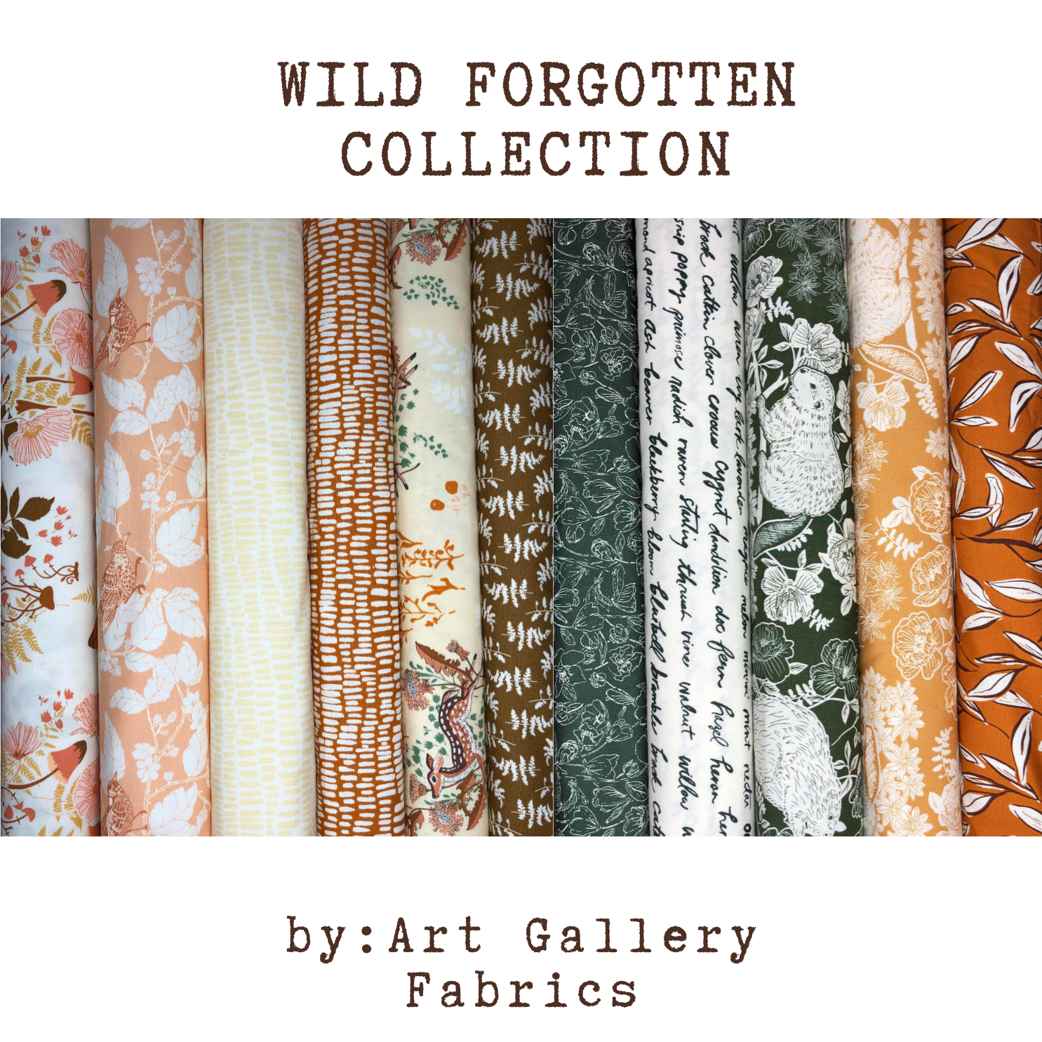 Wild Forgotten Collection by Bonnie Christian for Art Gallery Fabric, 100% Cotton Fabric