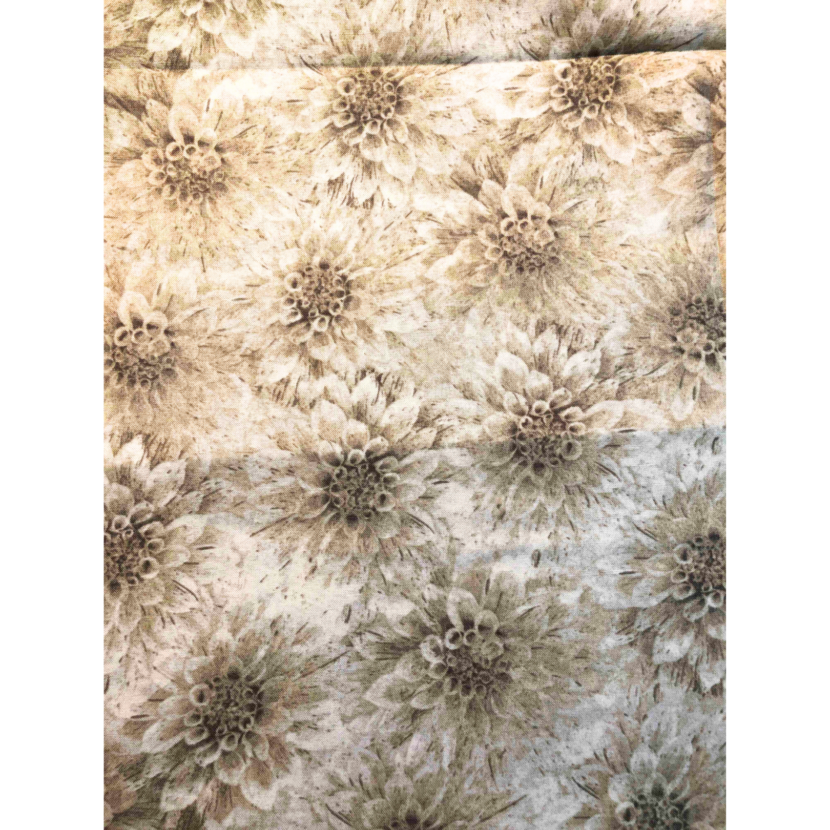 Wilmington Hello Dahlia Floral Fabric, 100% Cotton, large scale floral, neutral floral