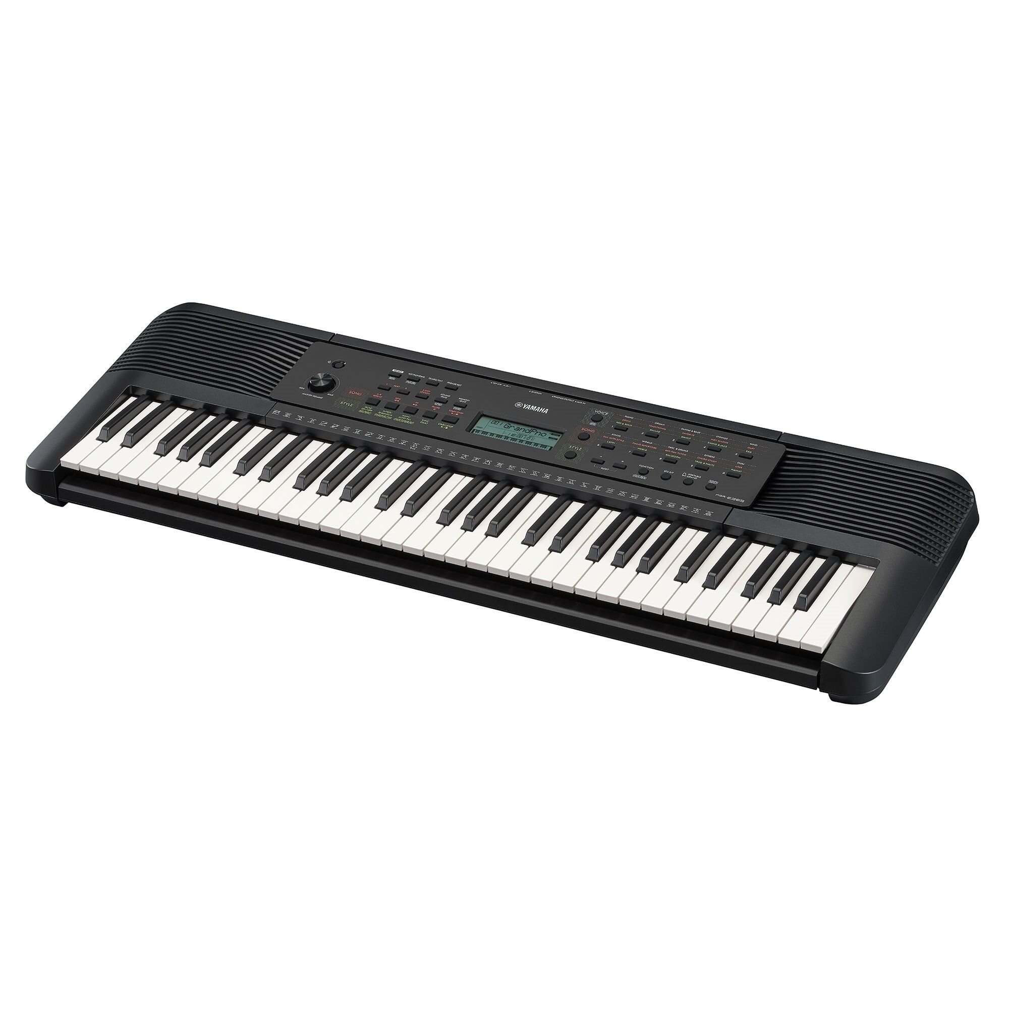 PSRE283 Yamaha 61-key entry-level portable keyboard. Includes PA130 power adapter.