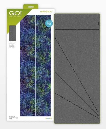GO! Strip Cutter-3 1/2 (3 Finished) 2 Strips with Angled Guidelines Die