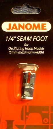 Janome 1/4 Seam Foot for Oscillating Hook Models (5mm max. width)