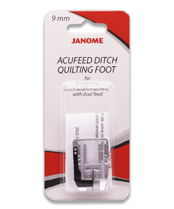 Janome AcuFeed Ditch Quilting Foot for 9mm max. stitch width machines with dual feed