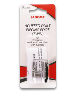 Janome AcuFeed Quilt Piecing Foot (Twin) for 9mm max. stitch width machines with dual feed