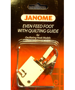 Janome Even Feed Foot with Quilting Guide for Oscillating Hook Models (5mm max. width)