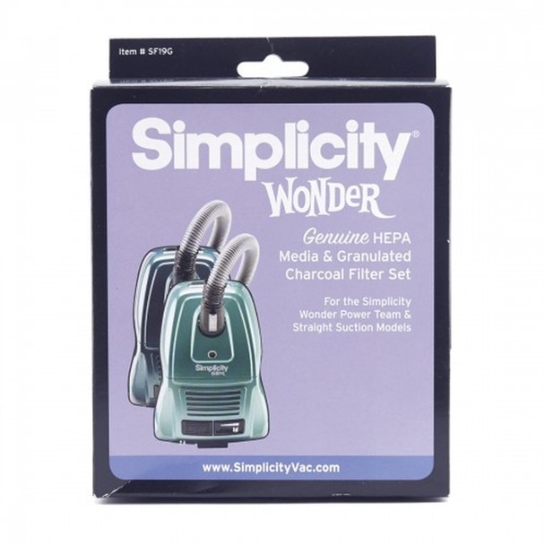 Simplicity HEPA Genuine Granulated Charcoal Filter Set SF19G