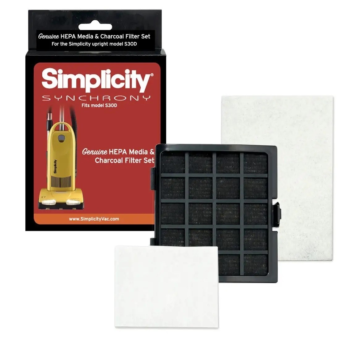 Simplicity Synchrony HEPA Media and Foam Charcoal Filter Set [SF30D]