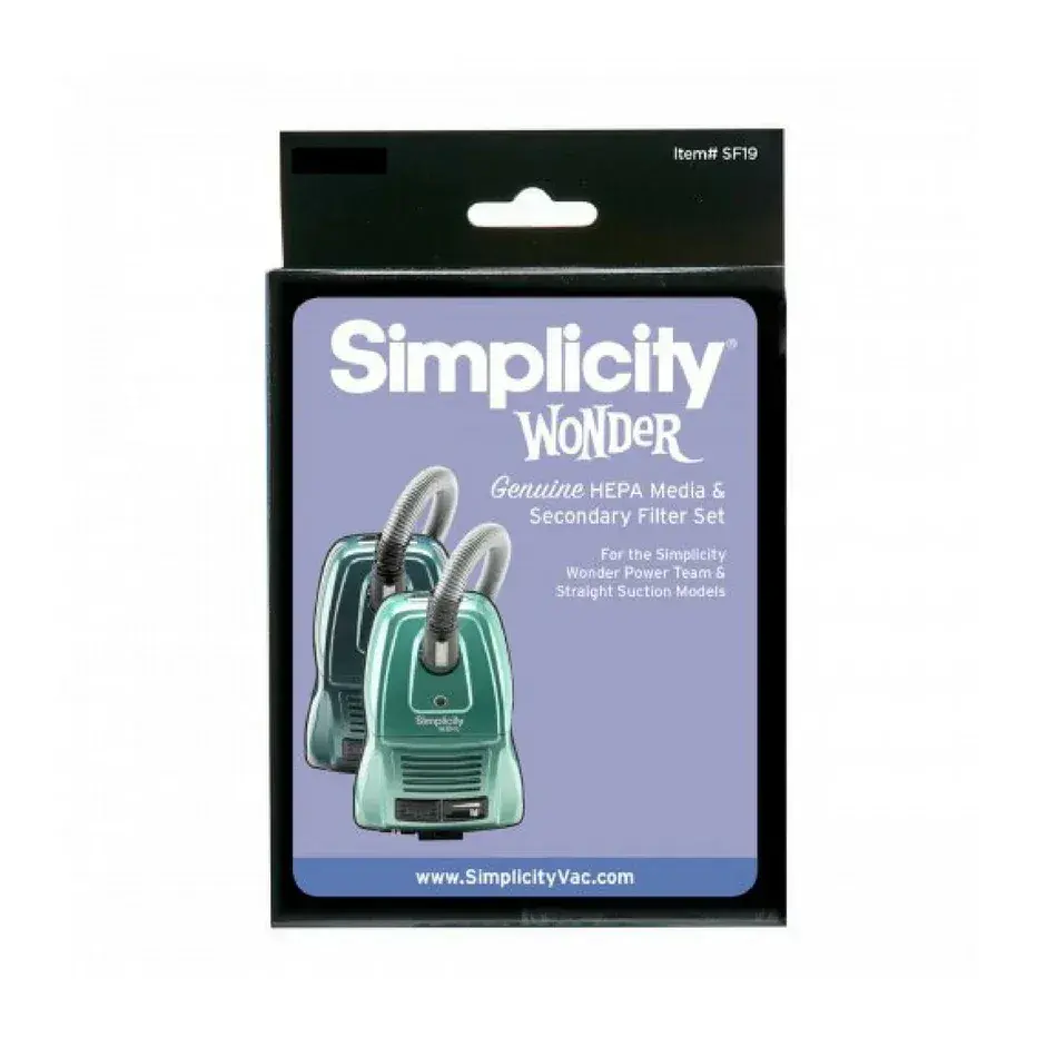 Simplicity Wonder HEPA and Secondary Filter Set (SFI9)